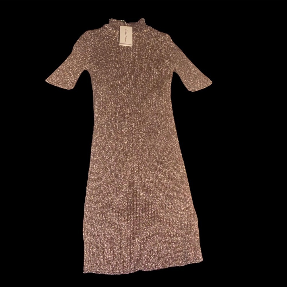 For Love And Lemons Gold & Brown Mini Dress - Picture 4 of 7